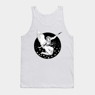 Angel  vintage Drawing Tank Top